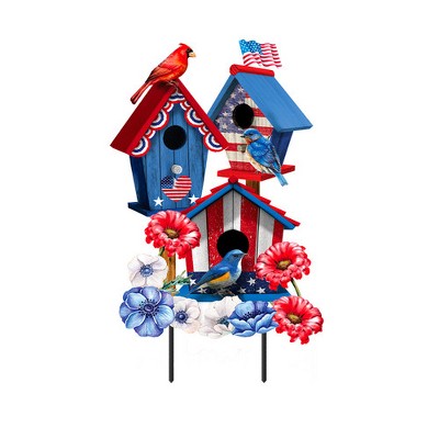 Briarwood Lane Spring Metal Art 28x14 American Birdhouses For Spring Metal Art