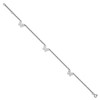 Black Bow Jewelry Stainless Steel Cutout Butterfly Charms Anklet, 9-10 Inch - 2 of 4