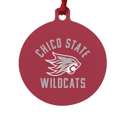 California State University Chico Wilcats Logo Aluminum Holiday Christmas Tree Ornament