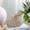 NAYSAYE Planter Sand and Cement Nautilus Shell Planter with Textured Beige Finish for Indoor Outdoor Garden, Beige, 9"*5.5"*5.7" - 3 of 4