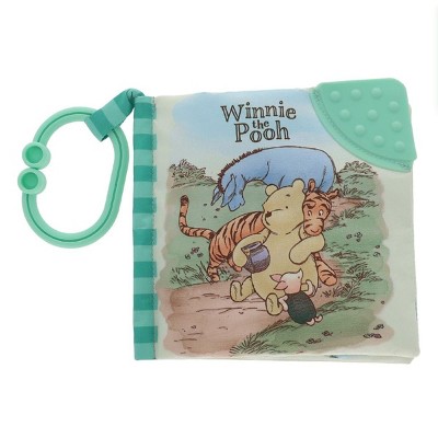 Disney Classic Winnie the Pooh 5" Inch Soft Activity Teether Book Toy