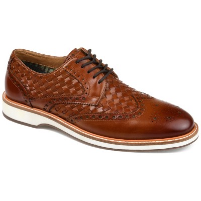 Thomas & Vine Medium and Wide Width Mens Radcliff Lace-up Woven Wingtip Derby