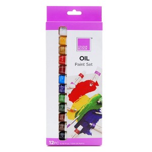 Colour Block 12ct Oil Paint Set - 1 of 3