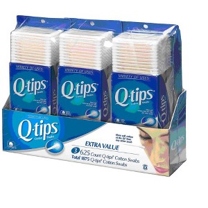 Q-Tips Cotton Swabs, Club Pack 625 ct, (Pack of 3) - 1 of 1