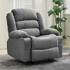 Coucheta Manual Recliner Chair - Plush Lounge Chair with 3-Position Recline, Cup Holders & Side Pockets - 3 of 4