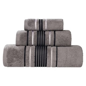 Zero Twist Cotton Solid 3 Piece Bathroom Towel Set by Blue Nile Mills - 1 of 4