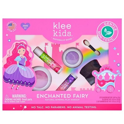 Klee Kids Natural Mineral Play Makeup 4-pc Kit | YUMMY MOISTURIZING LIP SHIMMER - Enchanted Fairy