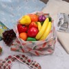 Unique Bargains Reusable Printed Shopping Totes with Handles Foldable Grocery Bag 18" x 15.7" - 4 of 4