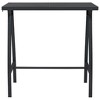 vidaXL Garden Bar Table Black and Dark Grey Tempered Glass Medium - 2 of 4