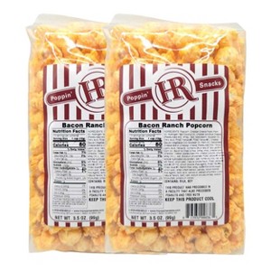 HR Poppin' Snacks 3.5 oz Bacon Ranch Popcorn - Pack of 2 - 1 of 4