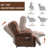 Power Lift Recliner Chair with 23'' Wide Seat, High Back, 8-Point Vibration Massage, Lumbar Heating, USB Port, and Dual Side Pockets - 4 of 4