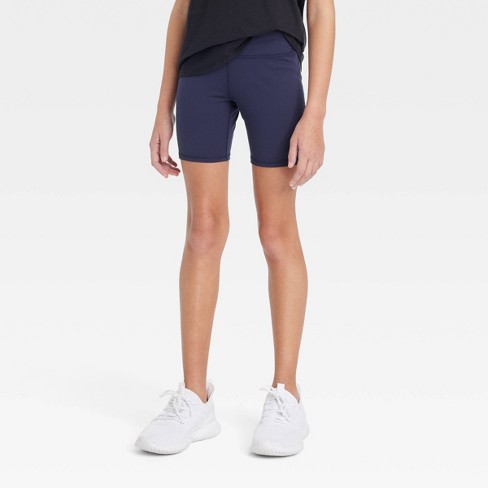 Girls' Core Bike Shorts - All In Motion™ Navy Blue Xs : Target