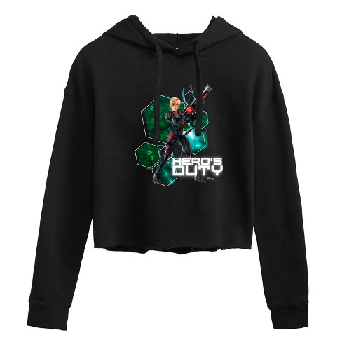 Women's - Disney - Sergeant Tammy Hero's Duty Cropped Graphic Hoodie - image 1 of 2