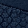 3 Piece Velvet Quilt Set Navy Full/Queen - 2 of 4