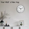 Aoibox Silent Analog Wall Clock with Oversized Numbers, Non-Ticking Quartz Movement, Tempered Glass Face for Living Room, Bedroom, Kitchen, Office - 2 of 4