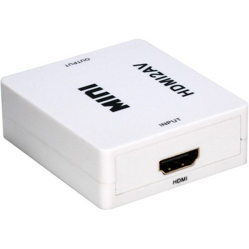 Amazon Com Rca To Hdmi Converter Analog To Digital Converter Converts From Rca Composite Red White Yellow Does Not Work In Reverse Down Converts White Kit Electronics