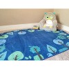Carpets for Kids KIDSoft Tranquil Trees Classroom Rug, Blue, Oval - 3 of 4