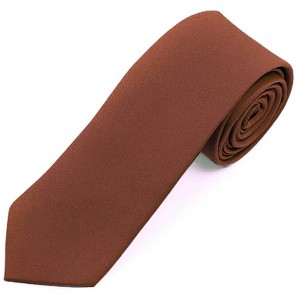 Men's Solid Color 2 Inch Wide And 57 Inch Long Slim Neckties - 1 of 4
