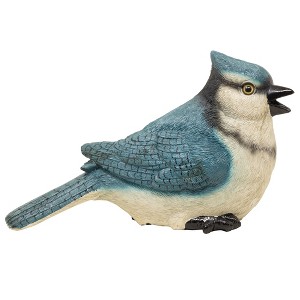 Michael Carr Designs Figurine for Garden, Patio and Lawns, Chirper Blue Jay - 1 of 4
