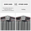 Maggift Deck Boxes Durable, Horizontal Compact Storage Shed for Garden, Backyard, Patio, Closet Deck Box, Gray, 79.06"*50.83"*72.4" - 4 of 4