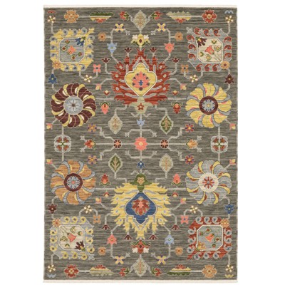 Oriental Weavers Lucca 8111K Grey/ Multi Indoor Area Rug - 2' x 3'