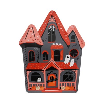 Daydream Society - Trick or Treat Street Halloween Haunted House Large Plates - Pack of 8 Paper Plates