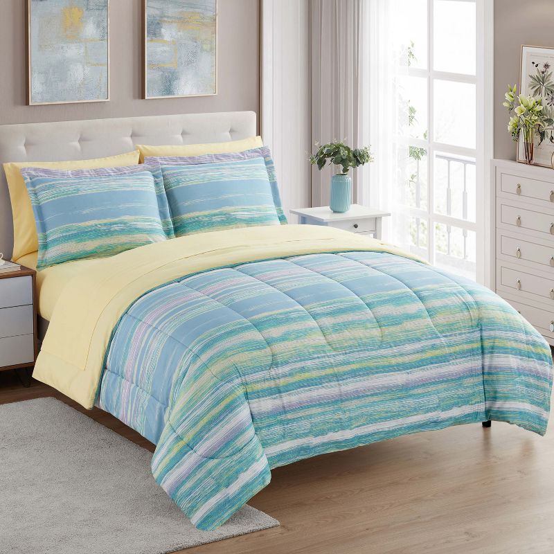 Bed-in-A-Bag Ultra Soft Printed Comforter and Sheet Set by Sweet Home Collection™, 2 of 7