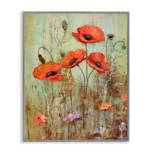 Stupell Industries Rustic Red Poppies, 16" x 20" - 1 of 4