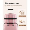 LUGGEX Carry on Luggage with Spinner Wheels, Expandable Lightweight Suitcase 2 Piece Set(14/20), Pink - 2 of 4
