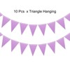 Unique Bargains Festive Wedding Birthday Party Home Decorations Pennant Flags Banner 10 Pcs - 3 of 4