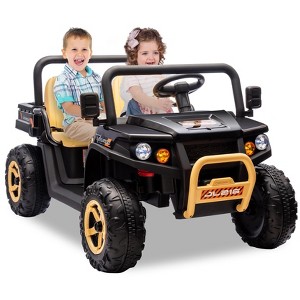 24v Ride On Dump Truck, 2 Seater Electric Ride On Car Toy for Kids, Battery Powered UTV - 1 of 4