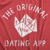 Womens The Original Dating App T Shirt Funny Cootie Catcher Joke Tee For Ladies - Crazy Dog Women's T Shirt - 2 of 4