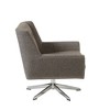 Nina Swivel Lounge Star Based Chair Brown - 4 of 4