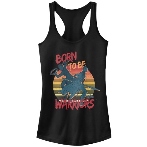 Juniors Womens Marvel Black Panther 2018 Born to Be Warriors Racerback Tank Top - image 1 of 4