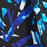 blue painterly leaves