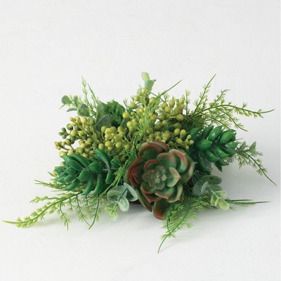 Sullivans Succulent 1/2 Orb Decorative Filler 4.5"H Green