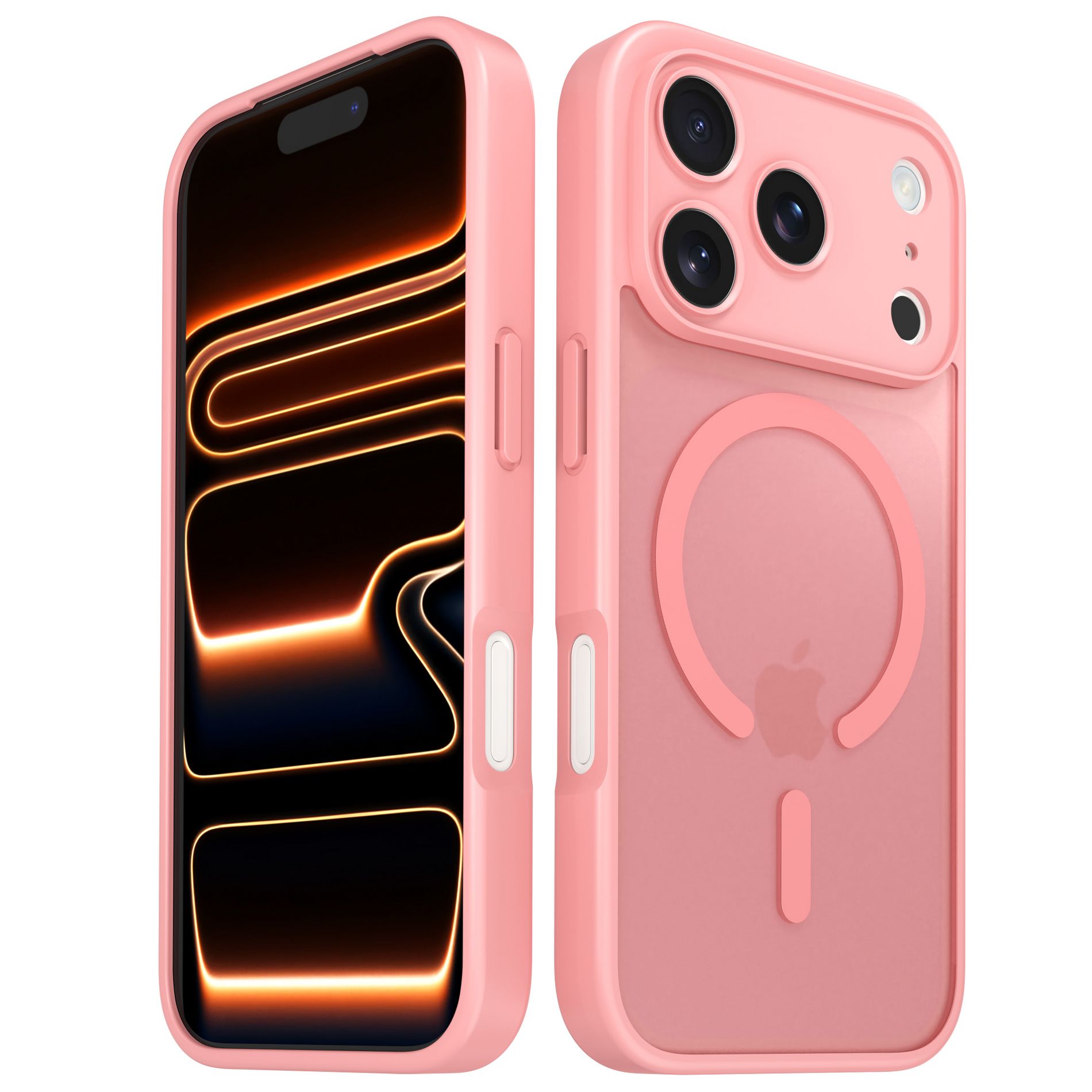 Vena For Apple iPhone 17 Pro Max Case Magsafe, Magnetic Shockproof Translucent Back Slim Protective Phone Case, Light Pink