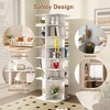 QingMoon Rotating Shoe Rack Tower, 7 Tier Vertical Spinning Shoe Display Cabinet, Round Storage Turntable for Entryway, Living Room and Bedroom - 4 of 4