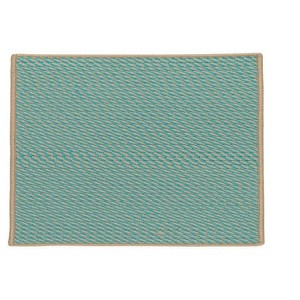 Colonial Mills Point Prim Braided Rug, Teal 2'x3' , Rectangle Shape - 1 of 2