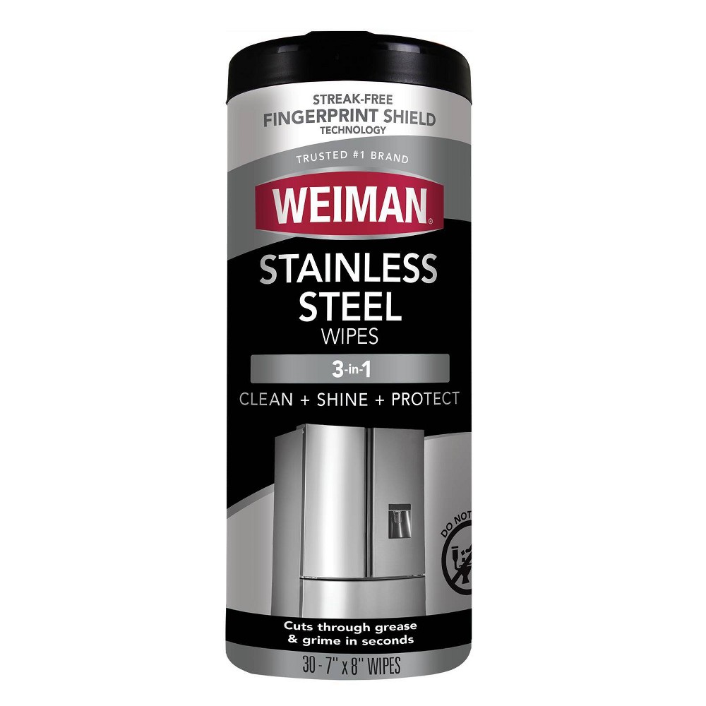 Photos - Cleaning Agent Weiman Stainless Steel Cleaning Wipes - 30ct