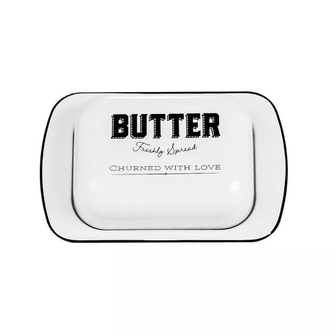 Butter Dish Porcelain White - Threshold™ : Target