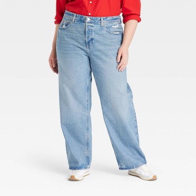 Women's Mid-Rise 90's Baggy Jeans - Universal Thread™