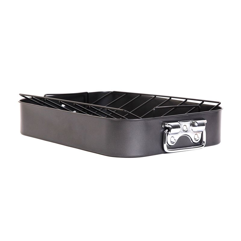 Gibson Home Top Roast Non-Stick Roaster in Black, 2 of 7