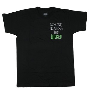 Seven Times Six Wicked T-Shirt No One Mourns The Wicked Front And Back Print Graphic Tee Black - 1 of 4