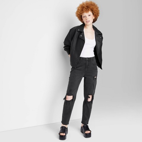 Target high best sale waisted black jeans