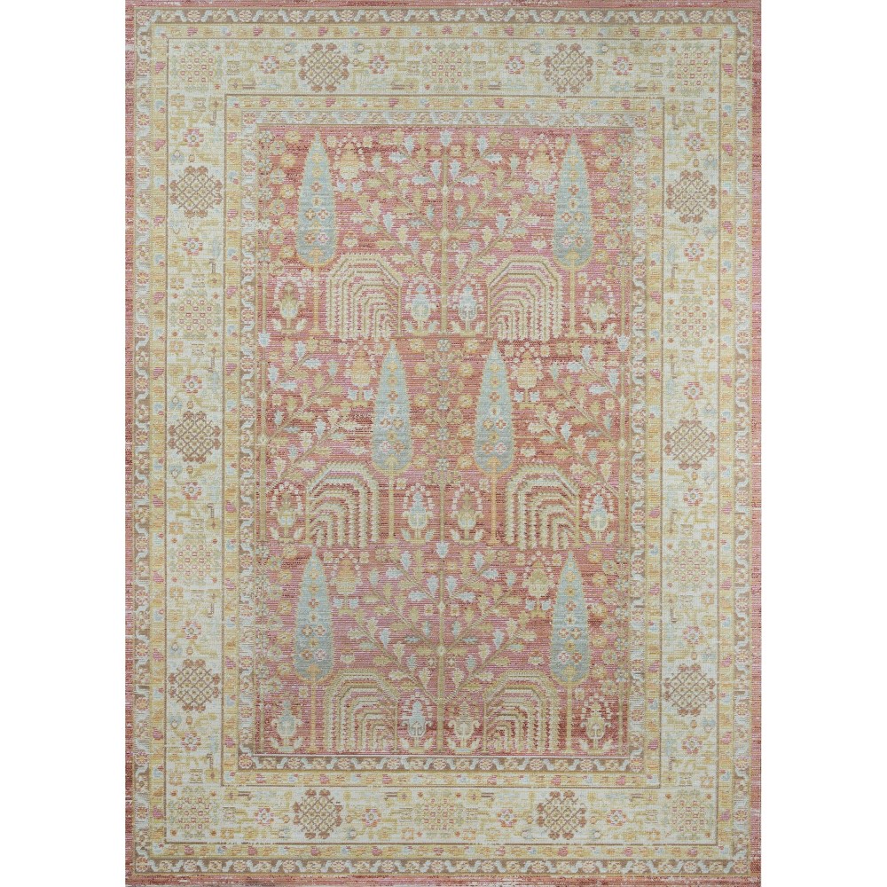 Photos - Area Rug Momeni 5'3"x7'3" Isabella Arely Machine Loomed  Pink 