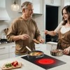 VEVOR Electric Cooktop, 12 inch 2 Burners Built-in Electric Stove Top, 3000W Ceramic Top Radiant Cooktop, with Glass Panel, Knob Control - 2 of 4