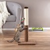 Pet Adobe Hanging Toy Cat Scratching Post for Cats and Kittens - 24.5", Brown - 2 of 4