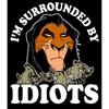 Boy's Lion King Scar I'm Surrounded By Idiots Pull Over Hoodie - 2 of 4