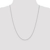 Black Bow Jewelry 0.9mm 14k White Gold Box Chain Necklace - 2 of 4